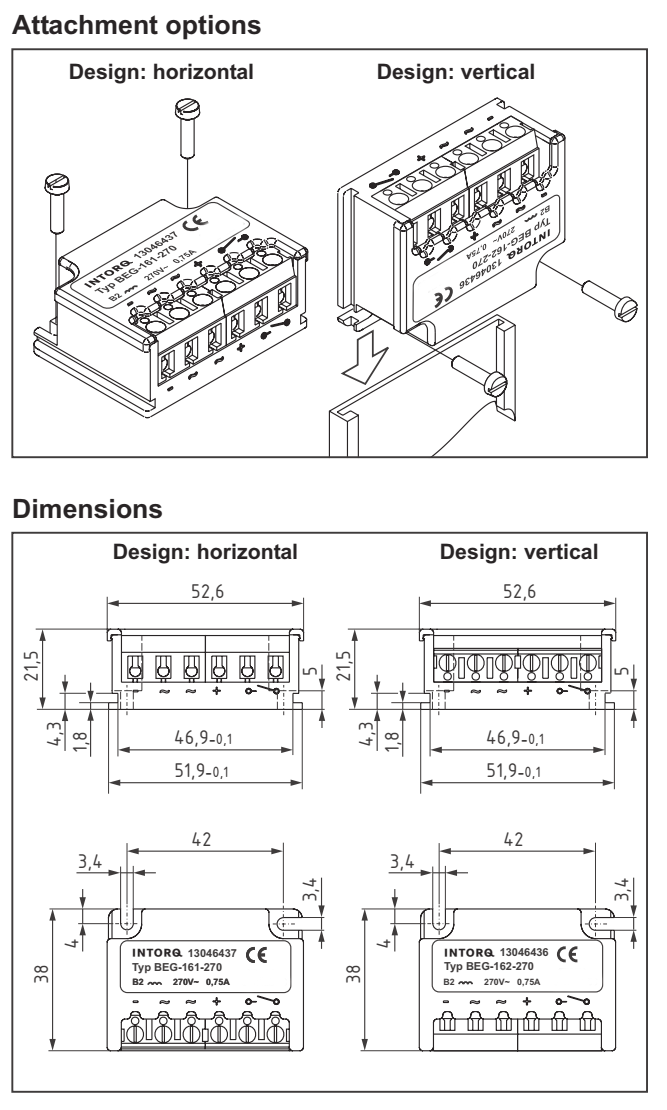 BEG-161-270  bridge rectifier BEG-162-270  bridge rectifier 6-pole bridge rectifier